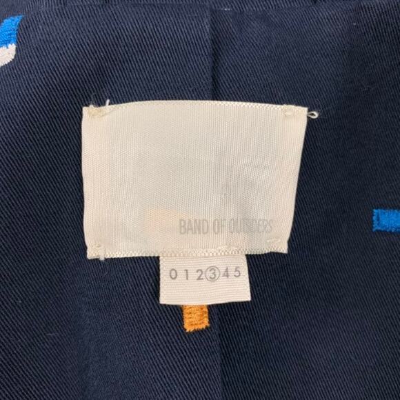 BAND OF OUTSIDERS Size 38 Multi-Color Embroidery Cotton Sport Coat - Picture 5 of 5